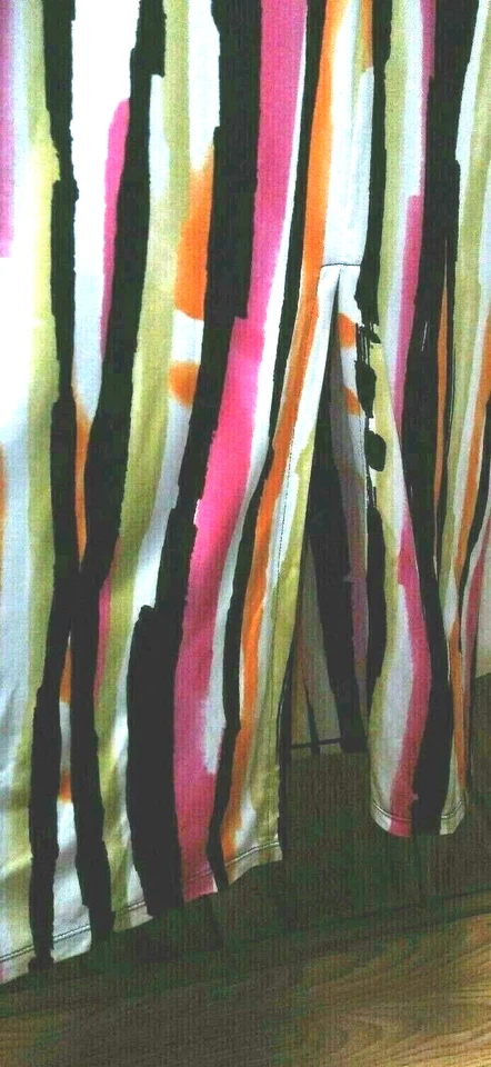 VESTIDO LARGO MAXI VERANO BOB MACKIE USABLE ARTE RAYAS SIN MANGAS TALLA XL Foto 2 de 4