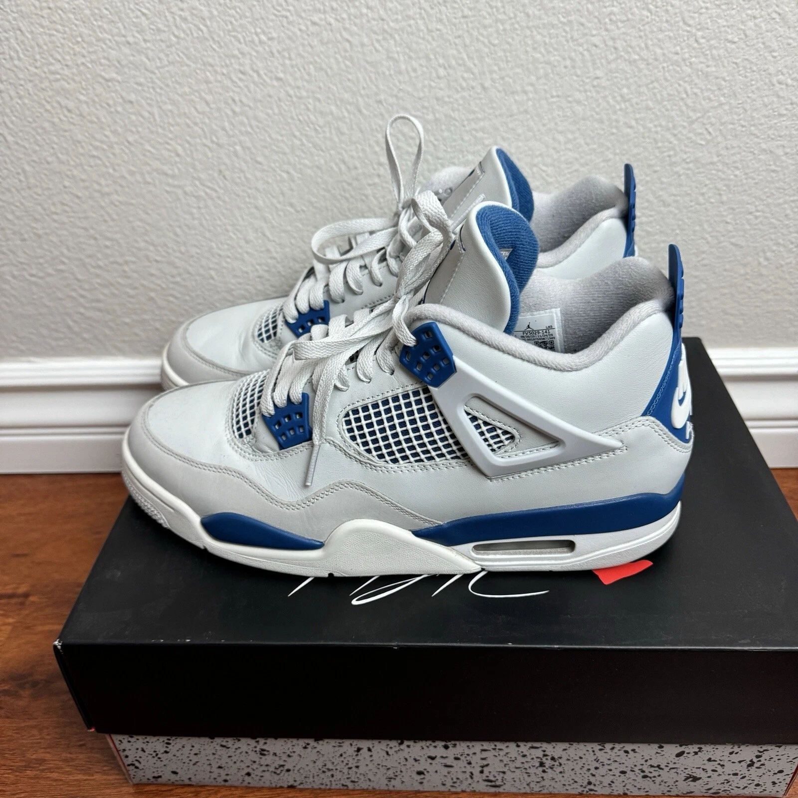 Jordan 4 retro blu militare (2024) taglia 10 5