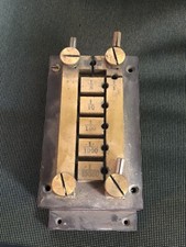 ANTIQUE SIEMENS AND HALSKE BERLIN MORSE TELEGRAPH KEY TRANSMITTER Manganin ???