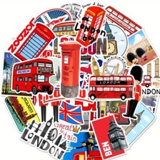 10pcs Great Britain-London Stickers- Scrapbooking, Journaling, Crafts-