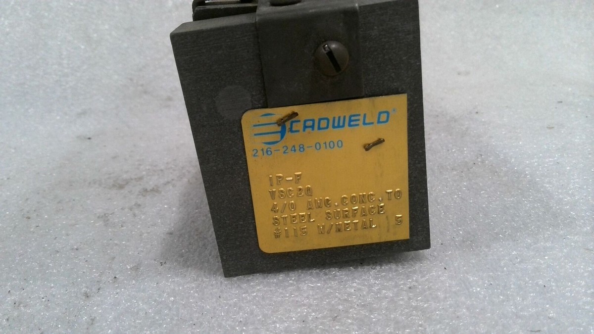 ERICO CADWELD VSC2Q 4/0 VERTICAL ST, 45 DEGREE DOWN CABLE, 115