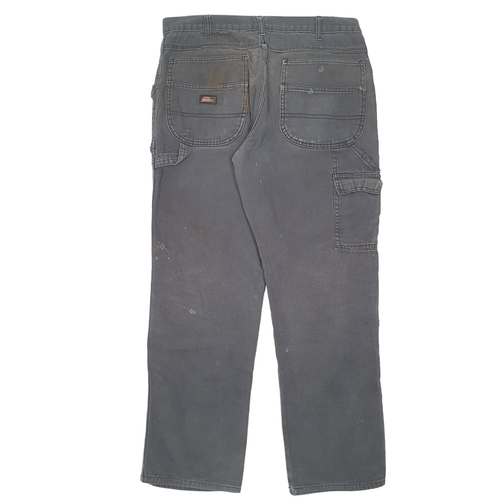 DICKIES Carpenter Carpenter Workwear Trousers Cotton Black Mens W36 L32 image 3