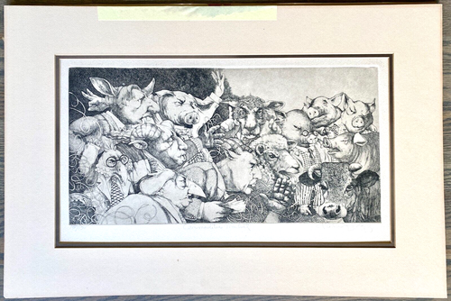 CHARLES BRAGG Commodities Market Etching Hand-Signed Numbered Original COA Rare - Picture 2 of 11