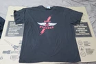 Iggy and The Stooges T Shirt Size L Lightning Bolt Star Wings Logo Iggy Pop