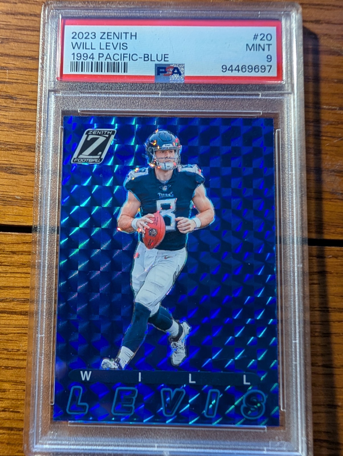 2023 Panini Zenith - 1994 Pacific Blue Will Levis #20 RC PSA 9