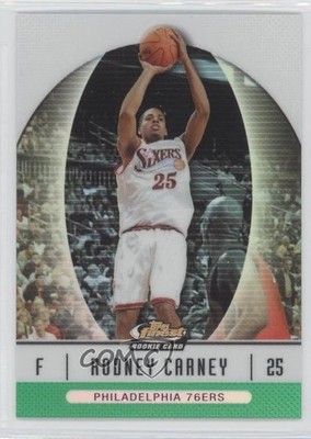 2006-07 Topps Finest Green Refractor 32/199 Rodney Carney #63 Rookie RC 0x5