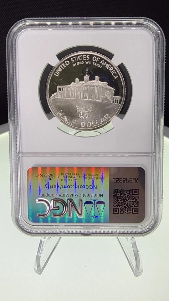 PF69 1982-S George Washington Commemorative Half Dollar NGC Special Lbl *5787 - Image 2 of 2