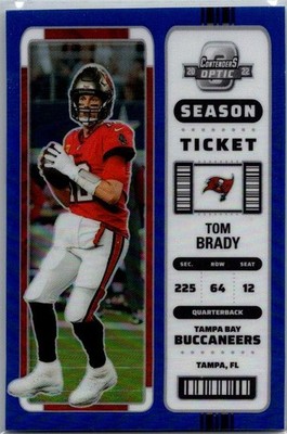 2022 Panini Contenders Optic #54 Tom Brady Blue #/99