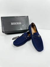 Aston Marc Mens Casual Loafer Shoes, Lightweight and Stylish Design, NAVY, 8.5M