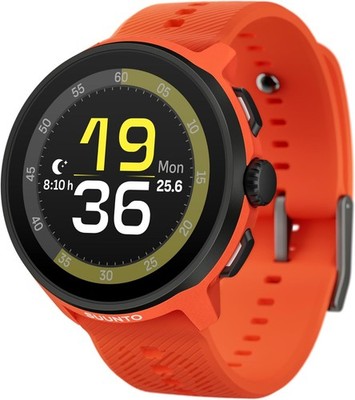 Suunto Run Coral Orange with Silicone Strap Watch Sealed box
