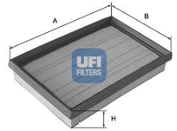 UFI Luftfilter 30.375.00 Filtereinsatz FüR Renault Laguna 3 BT0 KT0 DT0 Latitude-image