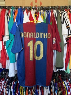 BARCELONA 2006 2007 HOME SHIRT JERSEY NIKE 146980 sz L MEN #10