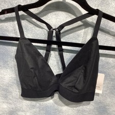 Auden Triangle Bra Bralette Black Sz S So Soft Collection NWT Hook for Multi-way