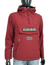 Napapijri Rainforest Giubbotto Uomo Taglia XS Parka Rosso con Cappoccio