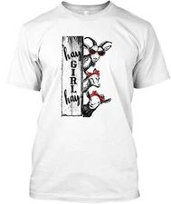 Hay Girl Goat T-Shirt Made in the USA Size S to 5XL