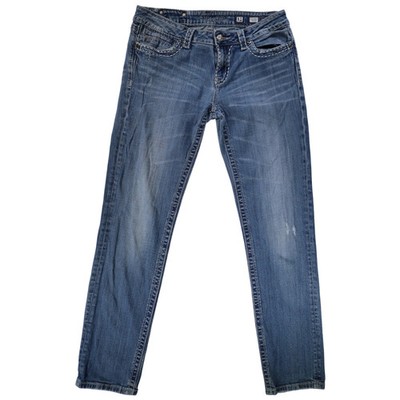 Miss Me Damen Jeans Größe 31 Blau Baumwollmischung Skinny Fit Skinny Leg