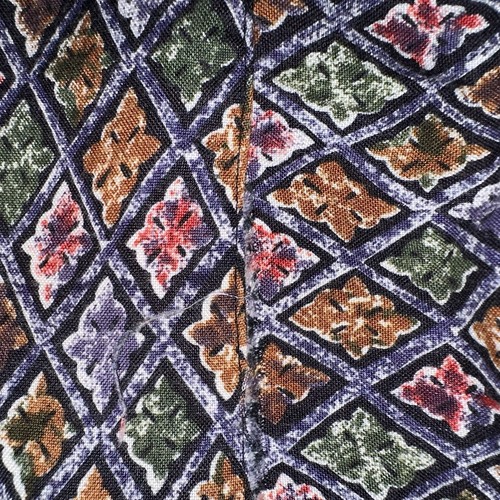 Vintage 80s WilliWear Willi Smith Mens L Geometric Diamond Print Button Up Shirt - Bild 9 von 9