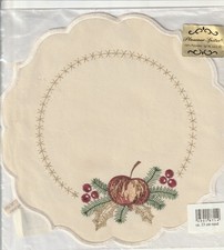 Weihnachtsdecke original Plauner Spitze 23 cm rund neu