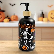Hexagram Halloween Soap Dispenser, Bathroom Kitchen Skull