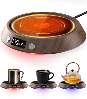 Coffee Mug Warmer - 50W Coffee Warmer for Desk 3 Temp Settings & 2-9 Timer Cu...