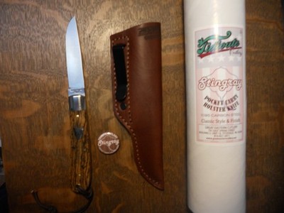 GEC USA P74525 Pocket Carry Holster STINGRAY Knife exotic BOCOTE NIT