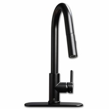 ARCHITECT SINGLE LEVER PULL-DOWN KITCHEN FAUCET - MATTE BLACK 