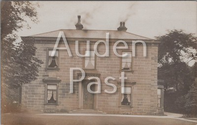 RPPC Großes Backsteinhaus Außen Echt Foto Postkarte