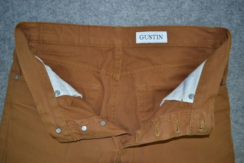 Gustin Jeans Mens 32 California Straight Button Fly Rust Brown 116699 32x32 USA - Picture 8 of 17