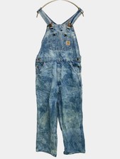 Carhartt Ladies Blue Denim Overalls AllinOne Workwear Size N/A Ages 14 