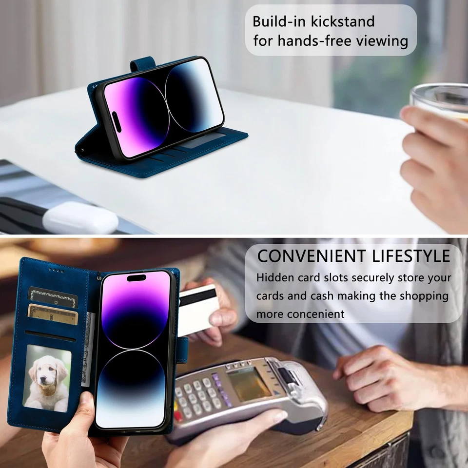 Flip Leather Totem Wallet Phone Case For OnePlus 6 7 8 9 10 11 12 Nord CE 4 N200 - Image 3 of 4