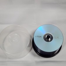 50 Blank TDK DVD R 1-16x Speed 4.7GB Recordable Discs Fifty Unused DVD R