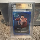 2017 Panini Donruss - Rated Rookie Patrick Mahomes II #327 Press Proof Blue (RC)
