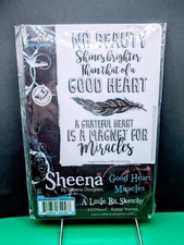  Sheena A Little Bit Sketchy Stamp Set - Good Heart Miracles NEW