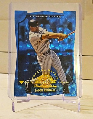 1998 Leaf Fractal Matrix Diamond Axis Blue Jason Kendall /50