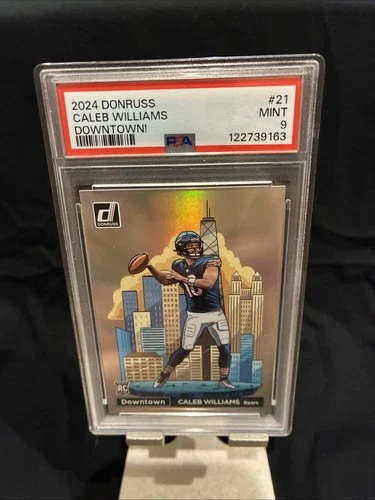 2024 Panini Donruss Downtown! Caleb Williams PSA 9 Rookie RC Chicago Bears