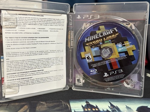 Minecraft Story Mode Season Pass Disc PS3 (Sony PlayStation 3, 2015) Tested - Picture 2 of 2
