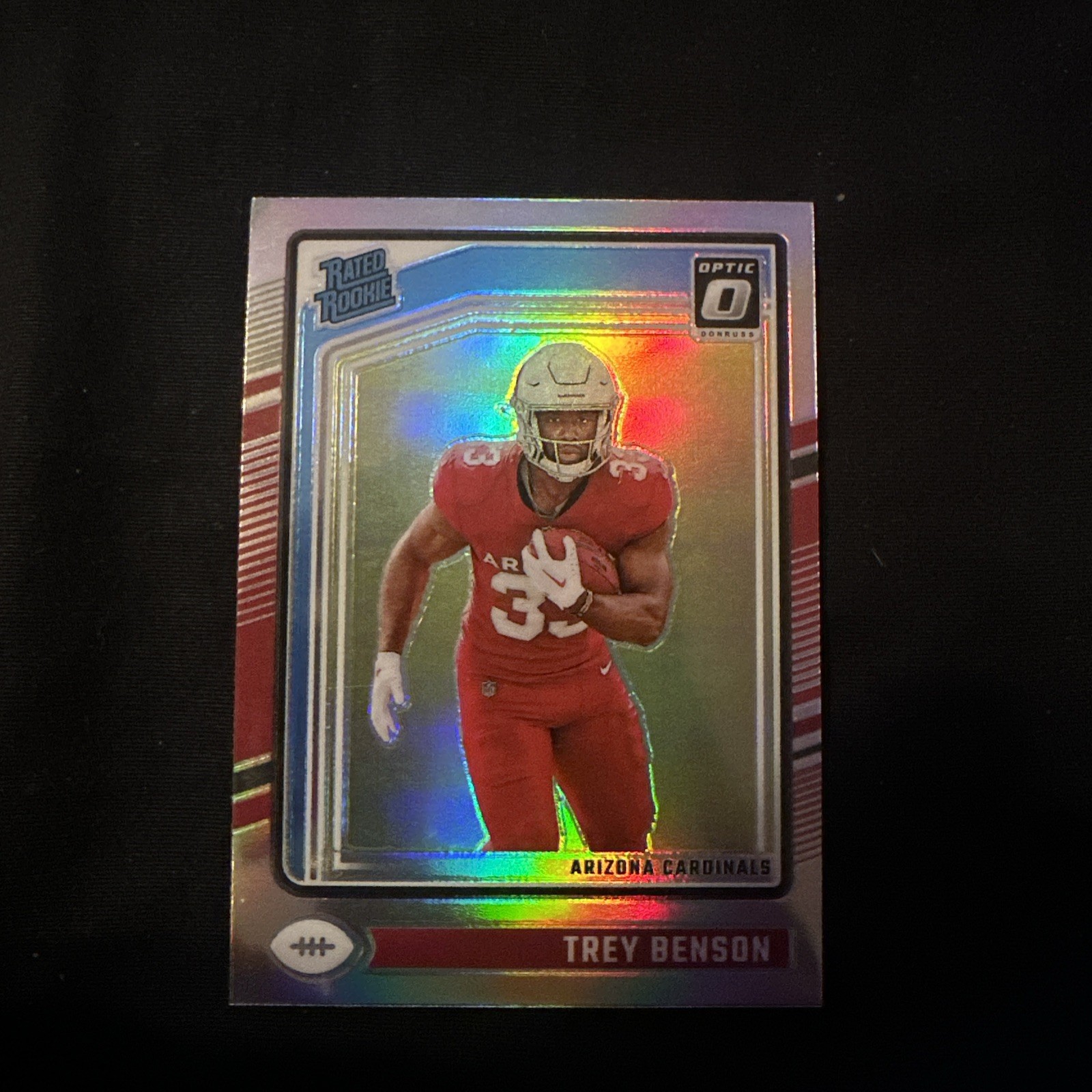 2024 Donruss Optic Trey Benson Holo Silver Rated Rookie Cardinals #293 RC