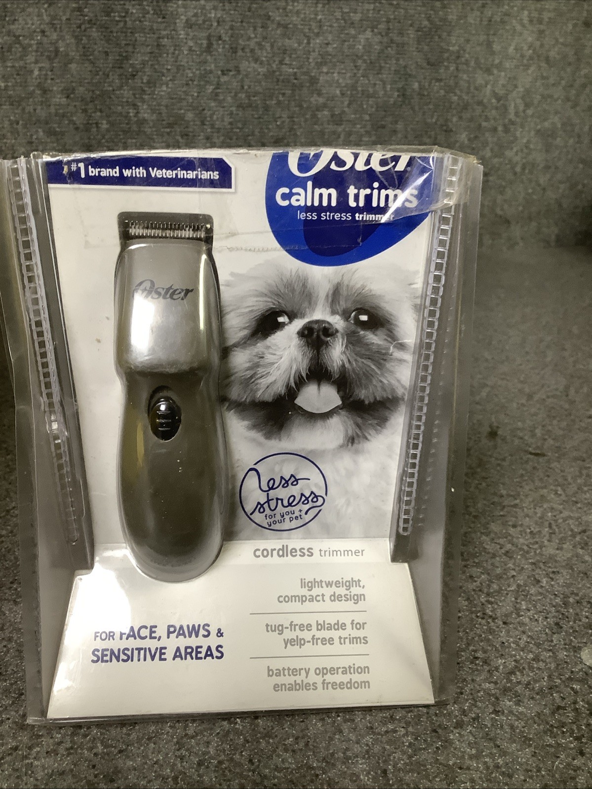 Oster Calm Trims Cordless Pet Dog Trimmer for Face, Paws & Sensitive Area M23D