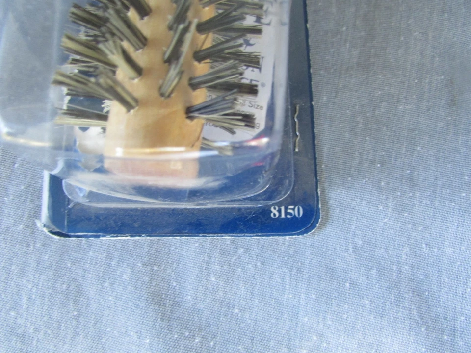 Cepillo redondo Finesse 8 1/2" mango de madera natural cerdas de jabalí 8150 de colección Nuevo abierto Foto 4 de 4