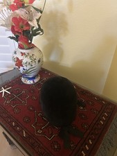 Beaufort Hunt Vintage Black Velvet English Equestrian Cap Riding Hat Horse