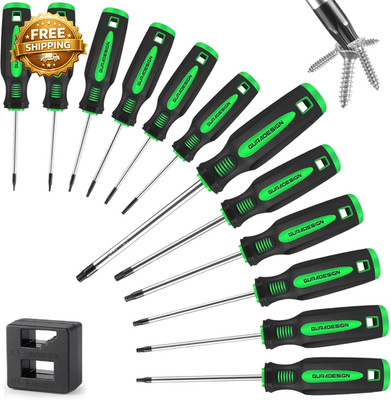13 Pieces Magnetic Torx Screwdriver Set T5 -T40 Star Screwdrivers