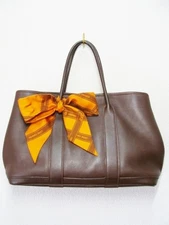 HERMES All Leather Swift Skin Garden Twilly TPM Party Tote Hand Bag Bag from JAP