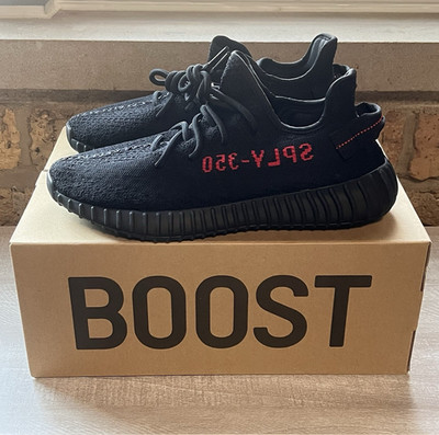 Adidas Yeezy Boost 350 V2 Bred Men's size 9 Black Red CP9652 Brand New Deadstock