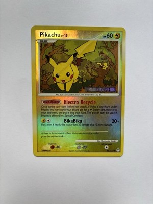 Pikachu Burger King 094/123 Diamond & Pearl Promo Reverse Holo English