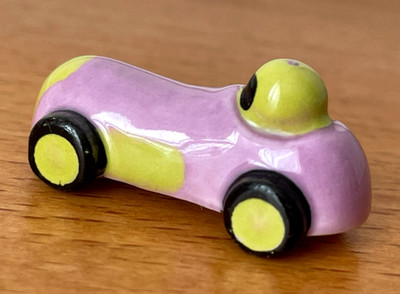 Bohne Retro Spielzeug Auto Mauve Art Bois   Galette des Rois French Charm