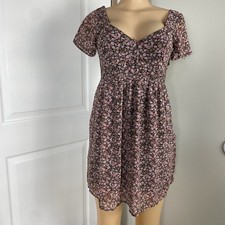 vintage Hollister Dress Small y2k floral boho fairy grunge schoolgirl babydoll