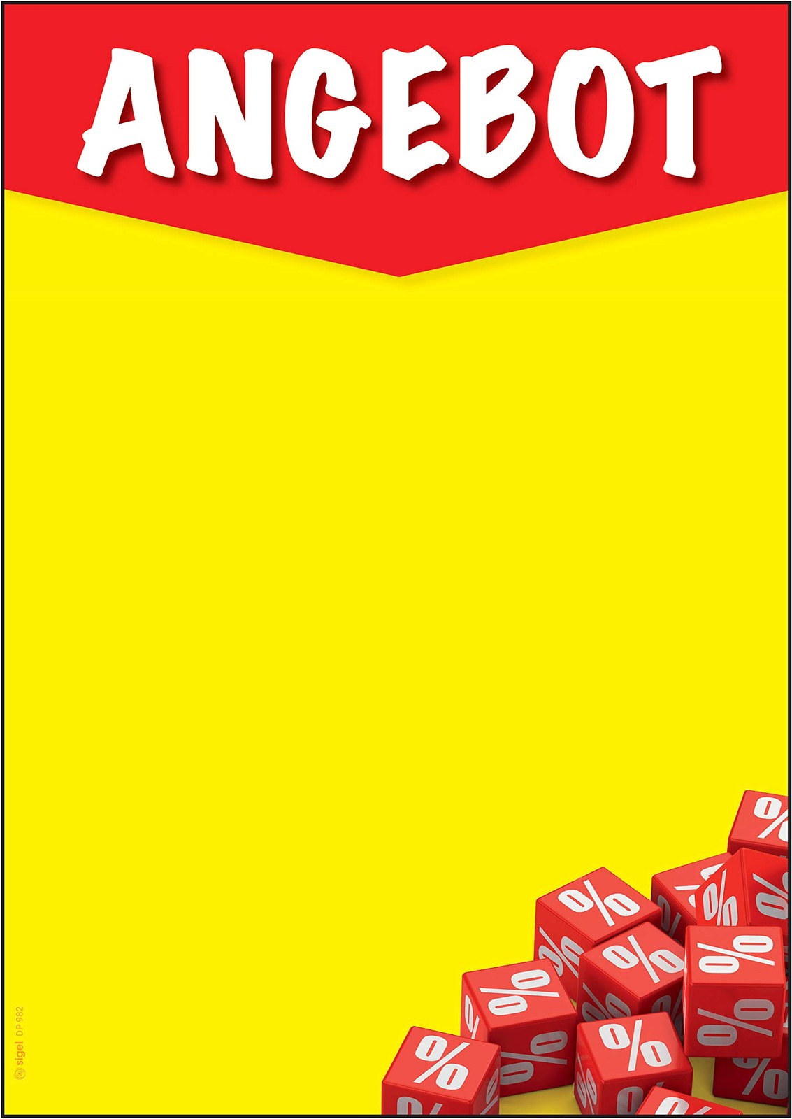 SIGEL DP982 Motif Paper "Offer" Writing Paper 90 g DIN A4 50 Sheets New Offer