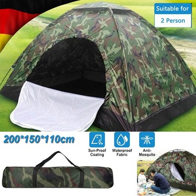 Campingzelt Igluzelt 2 Mann Zelt 2 Personen Kuppelzelt Sekundenzelt Quick PopUp