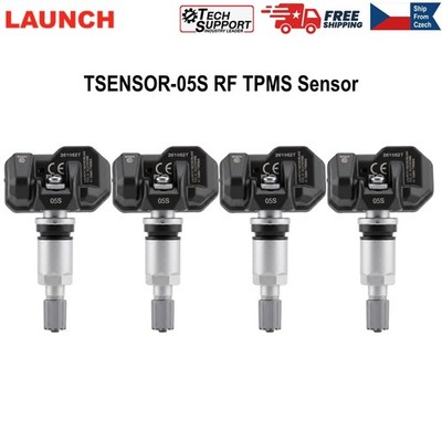4× LAUNCH TSENSOR-05S RF TPMS Sensor Universal Programmable For 315MHz & 433MHz