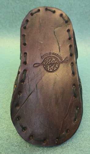 Vintage Handmade Leather Miniature Shoe – Made in Madeira – Folk Art Souvenir - Picture 7 of 10